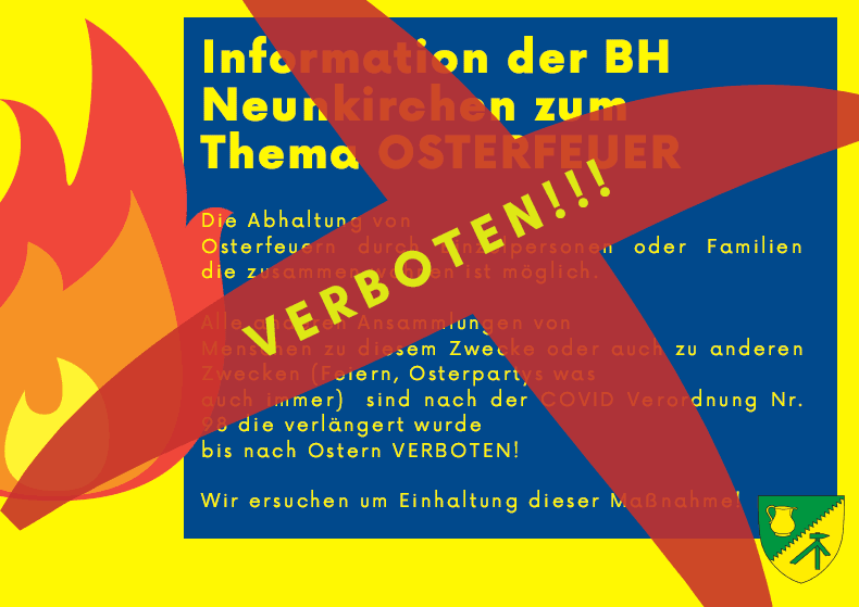 Osterfeuer verboten