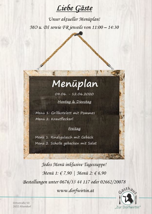 mENÜPLAN