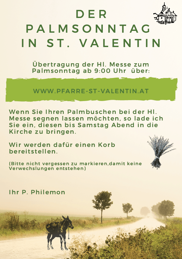 Palmsonntag in St. Valentin